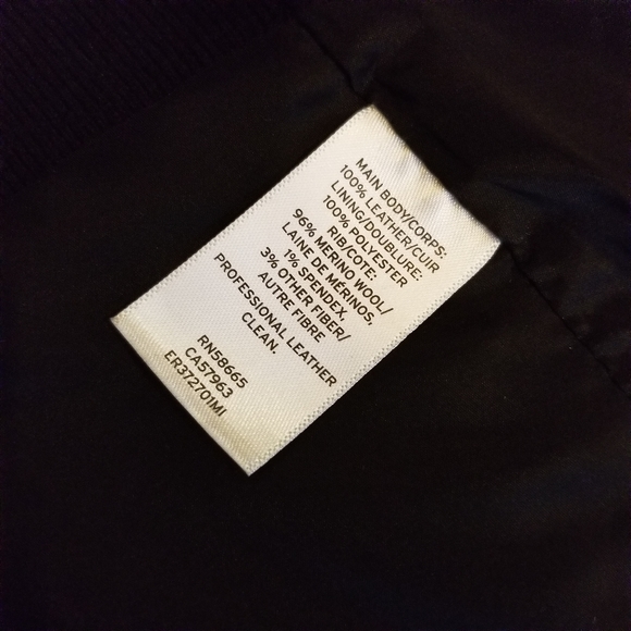 Emerson Rose Leather Merino Wool Blazer Jacket XL - Picture 13 of 13